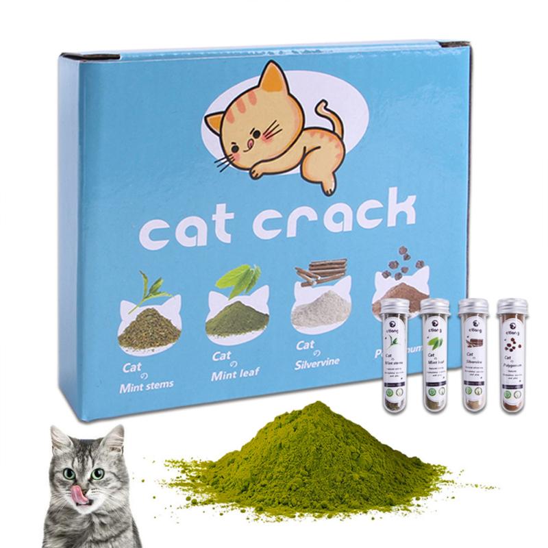 Buy Silvervine Powder Catnip Powder Cat Snack Set Gastrointestinal