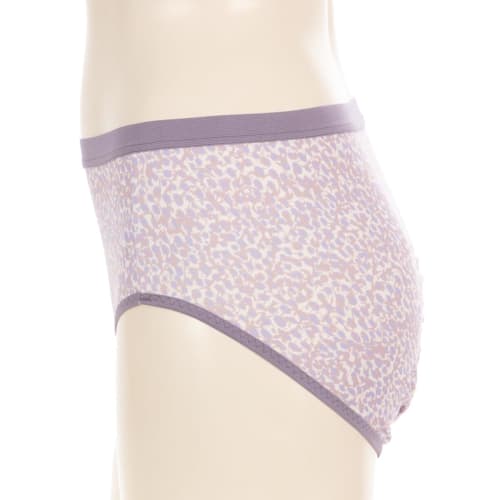 Atsugi Shefree Women's Damask Sanitary Panties (87430AS) for Heavy Flow, Dark Brown