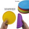 Silicone dog disc for fetch games - durable 6 pack set