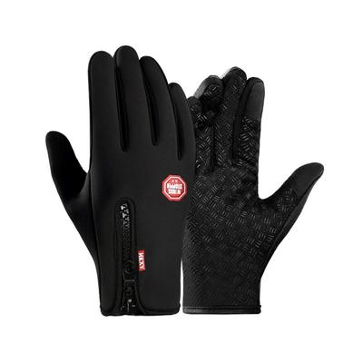Motorcycle Gloves Winter Thermal Fleece Lined Winter Water Resistant Skin-friendly Touch Screen Outdoor Moto Riding Ski Gloves