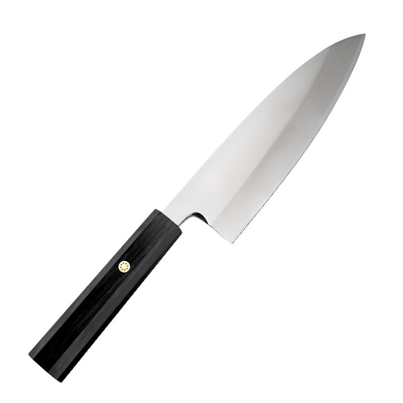 7 Inch Deba Knife Single-edged Blade 8Cr18MoV Steel Sharp Chef Cleaver Sashimi Slicing Sushi Fish BBQ Japanese Kitchen Knives