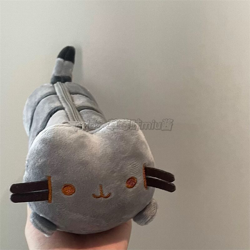 Cute Kitten Nap Pen Bag, Cute Cartoon Large Capacity Backpack, Student Stationery Box, Plush Stationery Storage Bag