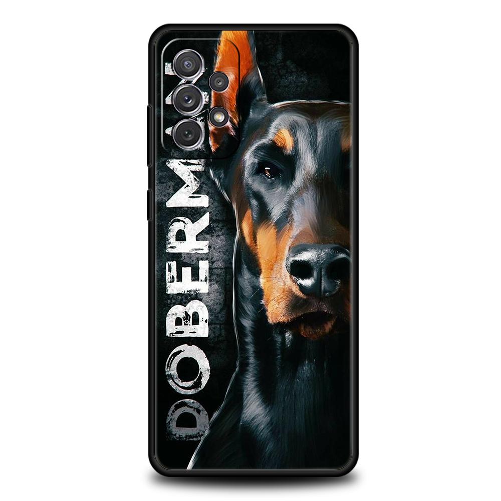 

Чехол для телефона с изображением добермана для Samsung Galaxy A15 A14 A25 A54 A34 A51 A71 A72 A73 A32 A52 A52S A11 A21S A31 A41 5G Мягкий чехол-сумка samsung A25