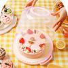 Tall Cake Box with Clear Cover and Nonslip Designs for Holding Layers Desserts Safely During Event Crafted of ABS