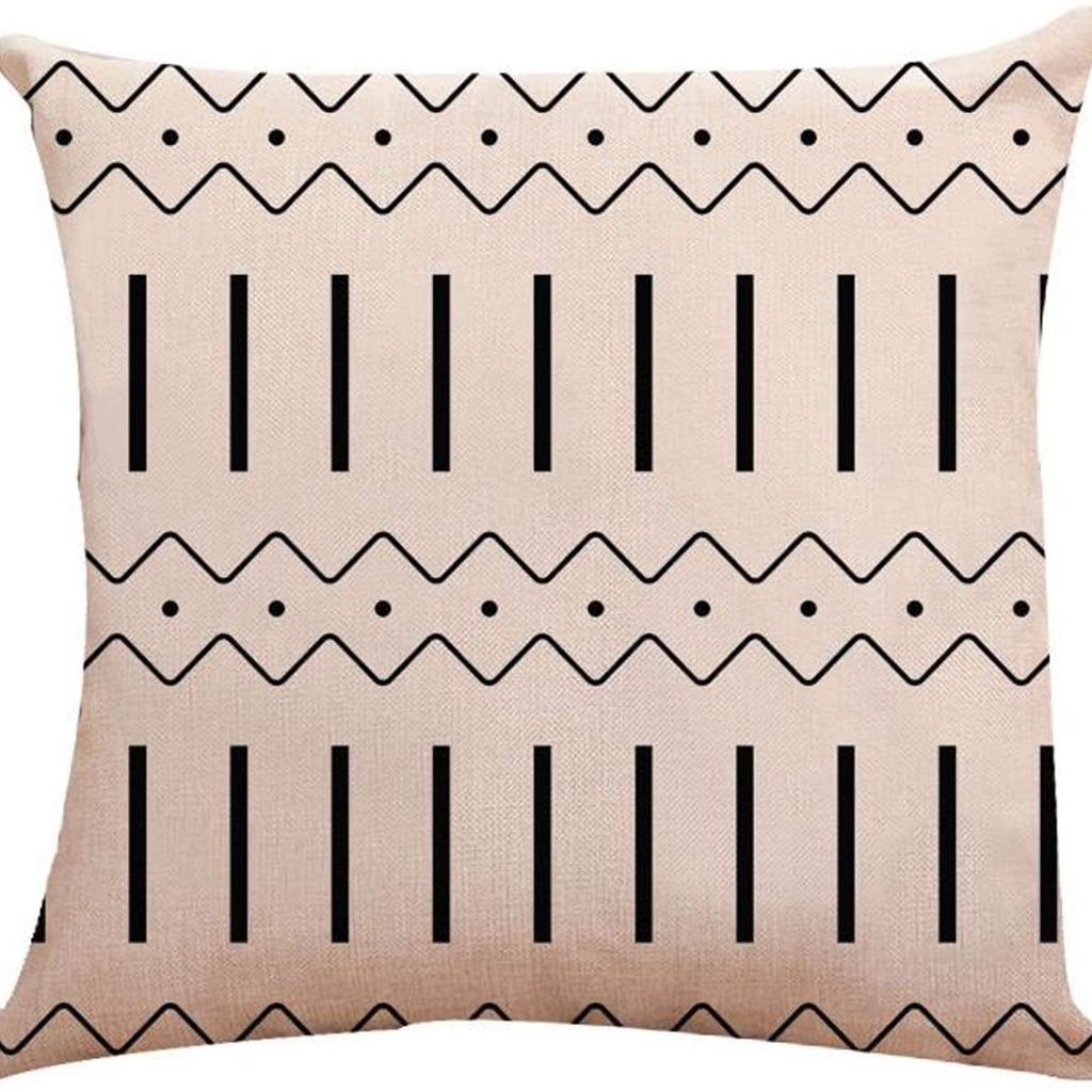 Linear Modern Simple Pillow Case Geometric Style Pillow Case Sofa Cushion Pillow Household Products