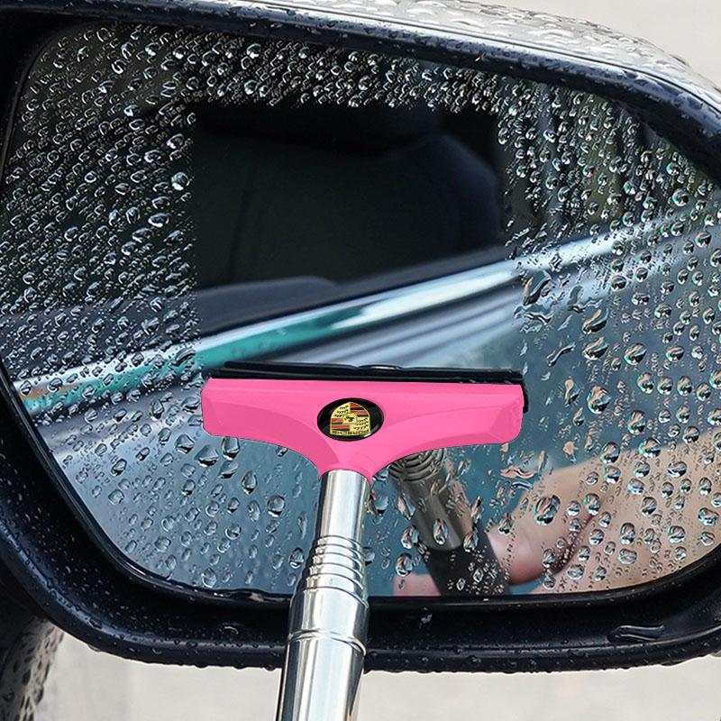 1Pcs Car Rearview Mirror Wiper Retractable Handheld Cleaning Brush For Porsche 911 918Spyder 928 944 968 Boxster Cayenne Macan Panamera