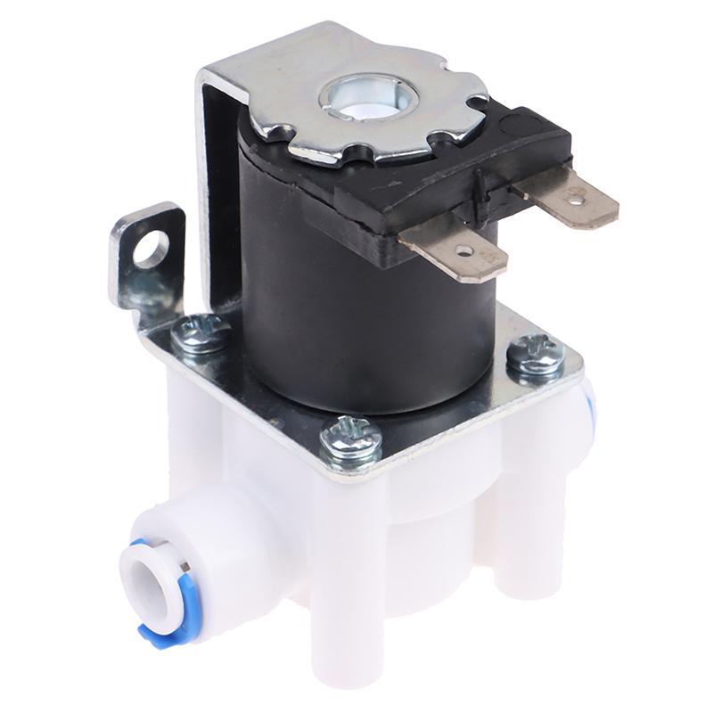 1Pc Inlet Solenoid Valve 12V/24V Pure Water Machine, Water Purifier, Reverse Osmosis 2-Point Quick Connect Valve Switch