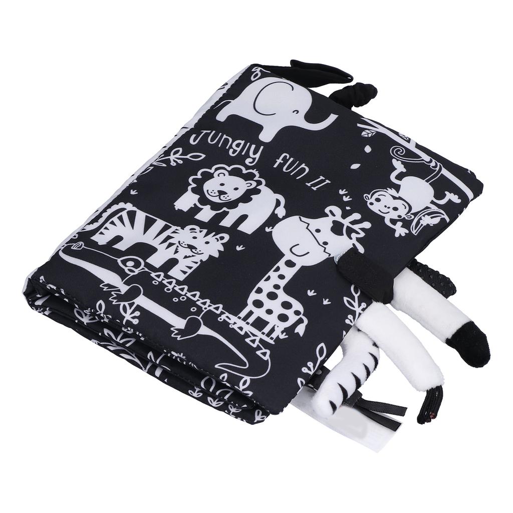 Reißfestes Kleinkindbuch Innovativer Augenschutz Frühes Lernbuch für Kind BabySchwarzweiß