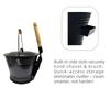 2PCS/SET Household Iron Fireplace Scraper Bucket Set for Convenient Ash Cleaning with Iron Bucket Tool Ash Scraper
