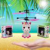 Flying Ball Fly Toys Cartoon Design With Remote Outdoor Play USB Charging Red Blue Plastic Children Gift RC Helicopter