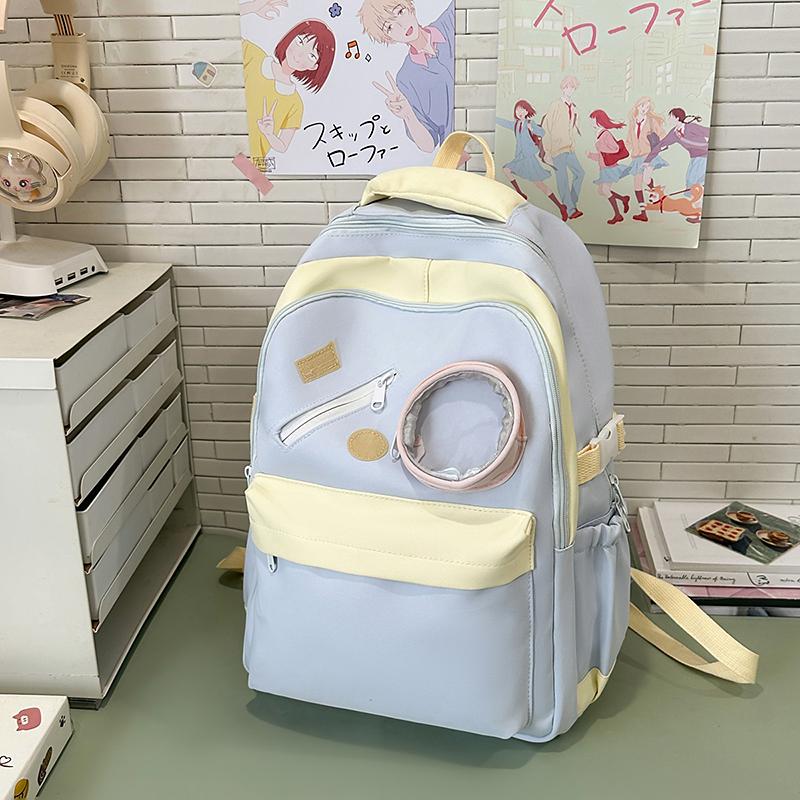 Campus Schultasche Damen Rucksack mit großer Kapazität Studentenrucksack