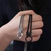 Kreis Schnalle Wikinger Halskette Zink Zinklegierung Ethnischer Stil Choker Geschenk Drachenknochen Kette Halskette Unisex