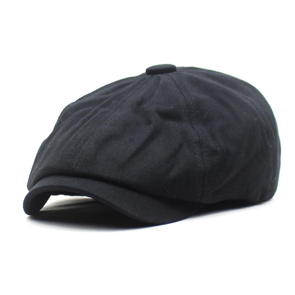 

Classic Cotton Beret Hat For Men And Women With Sun Protection And Breathability чорний