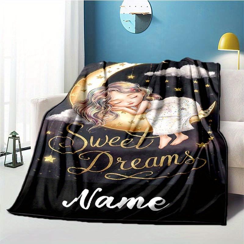 Have A Sweet Dream Customize Your Name Blanket Used For Chair Office Sofa Bed Camping Soft And Warm Giving Friends And Relatives Birthday Gifts