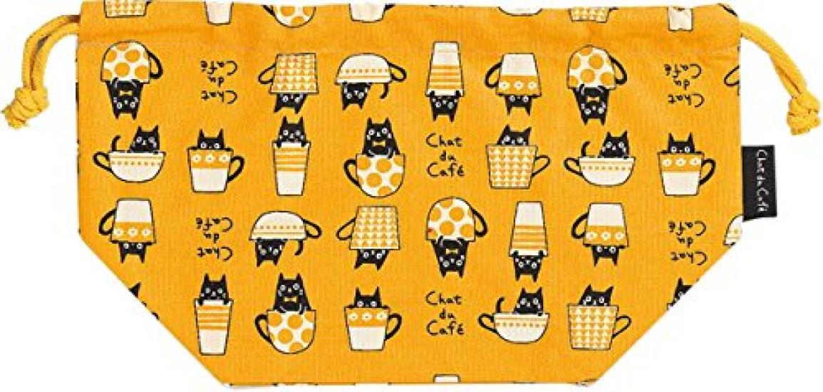 

Masakazu Lunch Drawstring Bag Chat de Yellow café 41-27021-9