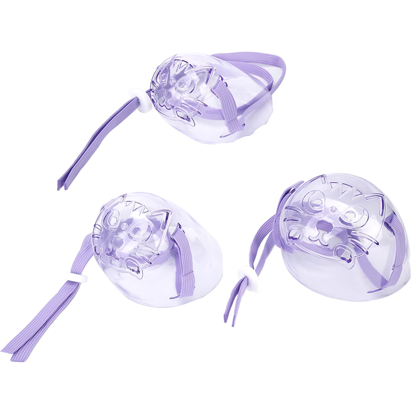 

3pcs Cat Dog Muzzle AntiBite Cat Mouth Cover Breathable Transparent Cat Dog Face Cover