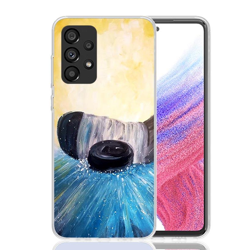 Ice Hockey Rink Sport Case Phone Cover for Samsung Galaxy A12 A22 A32 A42 A52 A72 A50S A51 A41 A31 A21S A40 A30S A20E A10 A70 A7