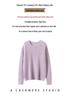 202 Happy Kasha Women's Silk Cashmere Round Neck Sweater