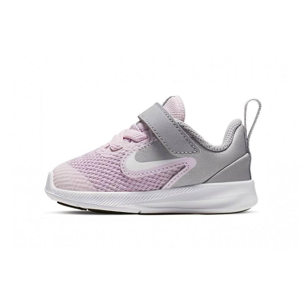 Nike Downshifter 9 Slip Resistant Cushioning Abrasion Resistant Low top Toddler Shoes Pink Gray Infant And Toddler AR4137-601