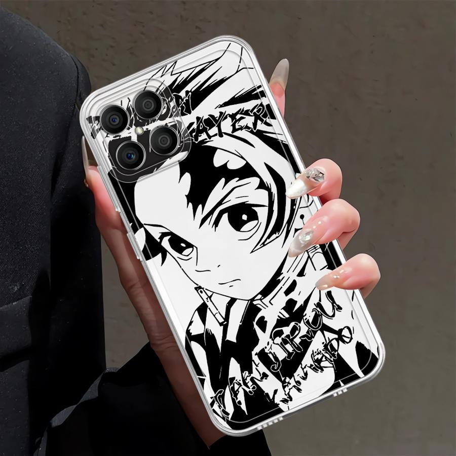 

Чехол для телефона Honor X8b X9b X9a 90 Lite X8a X8 X7b с аниме-рисунком D-Demon S-Slayer, мягкая накладка Honor X9b