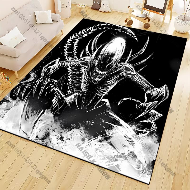 Black Monster Carpet for Living Room Game Rugs Soft Floor Cartoon Rugs Bathroom Rug Mat Yoga Mat Home Decor Tapis Salon