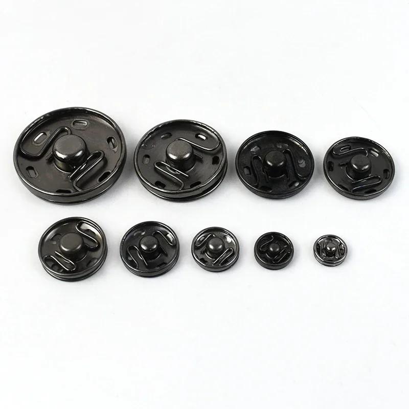 50 Sets Meetee 8-30mm Leder Druckknöpfe Metall Druckknöpfe für Kleidung Schuhe Unsichtbarer Verschluss Bekleidungszubehör