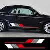 2PCS Car Sticker Long Striped Vinyl Decal For Volkswagen VW Beetle Hatchback Cabriolet A5 Car Body Decoration Decal Accessories
