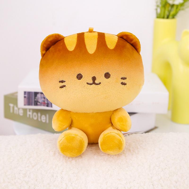 Anime Baked Bread Kitten Plush Toys Cuddly Soft Different Pose Kitten Doll Amusing Desktop Decor Kids Game Props Nice Gift