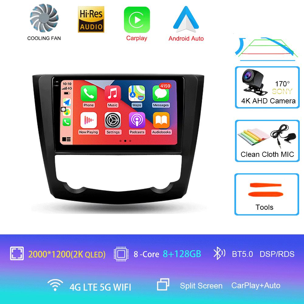 Radio Auto Android 14 Pentru Renault Kadjar 2015 - 2019 Navigare GPS Multimedia Player Video Stereo wifi+4G Carplay auto 2 DIN DVD