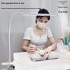 Lâmpada de Mesa com Braço Longo e Clipe para Nail Art e Extensão de Cílios com Proteção para os Olhos