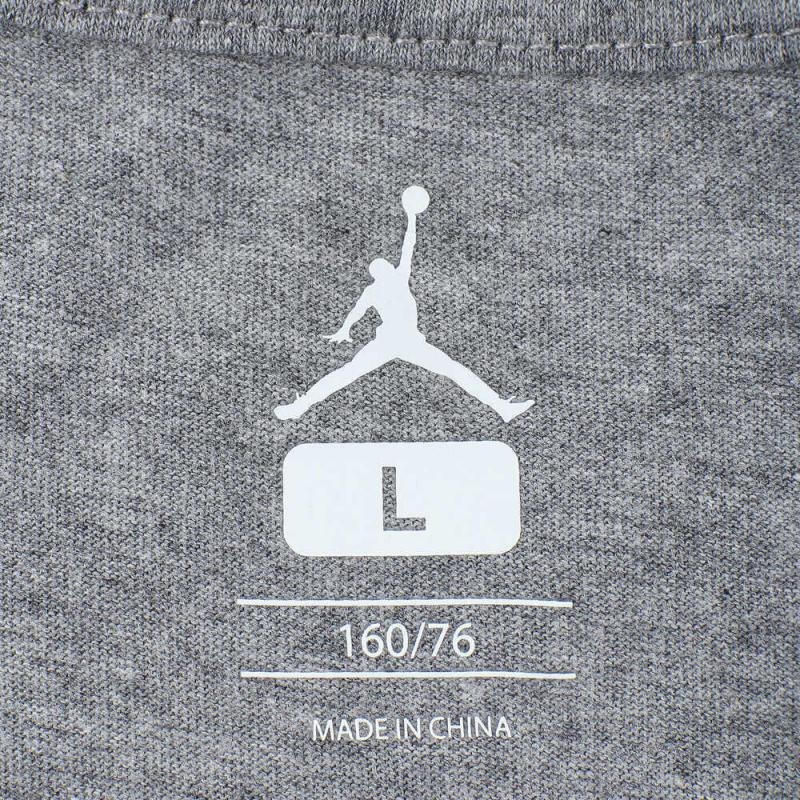 Jordan T-Shirt Haddad Knitted Sports Soft Comfortable Skin-Friendly Short Sleeve Kids Tops Gray 82311ST371-GEH