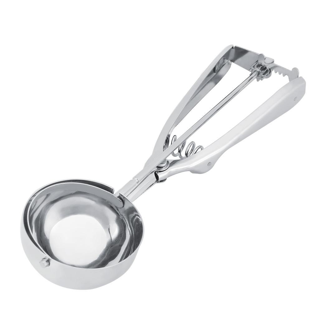 Household Stainless Steel Ice Cream Spoon Scoop Cream Dipper Kitchen Accessories (Small)