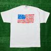 USA Hippie Flag Vintage T Shirt 90s One Love Music Rap Nirvana Peace Oregon