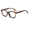 -0.5 -0.75 To -6.0 Anti Blue Light Square Prescription Spectacles Women Men Spring Leg Farsightedness Glaasses +0.5 +1.0 To +4.0