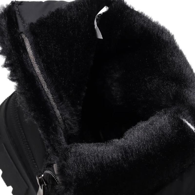 Fashion Snow Boots Women Shoes Plush Keep Warm Winter Boots Waterproof Outdoor Hiking Shoes Couple Ankle Boots