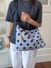 2026 Lightweight Versatile Polka Dot Bag for Women: Large Capacity Shoulder, Crossbody, or Hobo Style for Relaxed Commuting