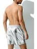 Pantalones cortos casuales de playa de charol para hombre 2024