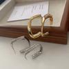 Geometric Square Stud Exquisite Diamond-Set Atmospheric High-End Versatile Niche Design Cold Wind