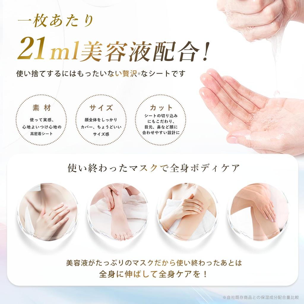 Shishibella Sports Face Pack Human Stem Cell Exosome Pack Moisturizing Daily Skin Care Hypoallergenic 7 Pieces High Concentration Vitamin C X EXOSOME