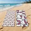 H-Hello Cute K-Kitty Summer Beach Towel, Super Absorbent Quick Drying For Outdoor Camping Swimming Pool Travel Holiday