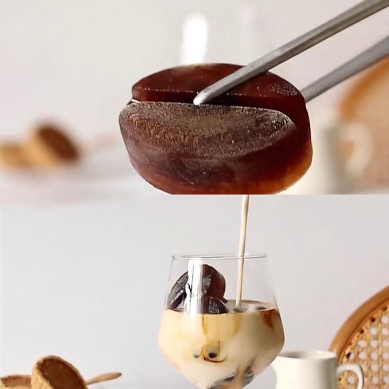 Coffee Bean Silicone Ice Grid Mold Creative Frozen Ice Block Household Ice Box Food grade Refrigerator Ice Maker