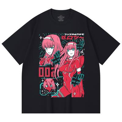 230 Gsm 100% Cotton Darling In the Franxx V1 Print Unisex Heavy Cotton T Shirt