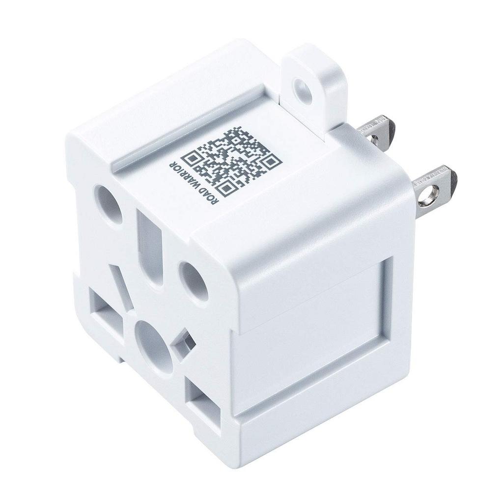Sanwa Supply Power Conversion Adapter with White Japan-specific Multi-Type (Compatible BF/B3/C/CB/SE/O/O2) TR-AD6W
