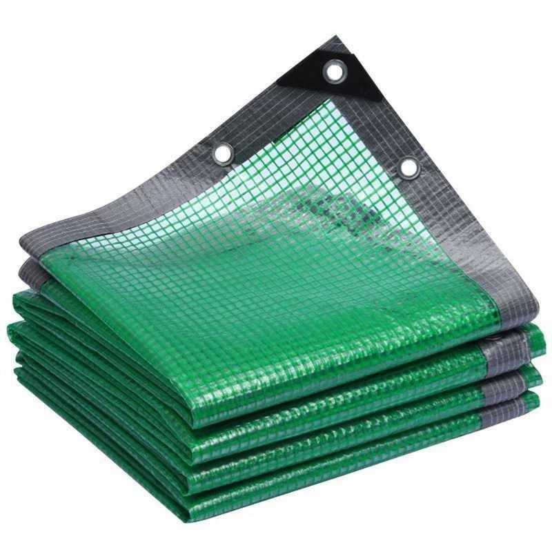 Grid Film Plastic Waterproof Film For Gardens With 4 Style Edge Car Truck Canopys Pets House Keeping Warm Balcony Shading Cloth