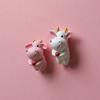 Little Bull Fridge Magnets Couple Animal Hugging Heart CartoonStereo Magnetic Sticker Cow Refrigerator Sticker Decoration