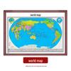 Artisan Hand 23 New Edition World Map with Solid Wood Frame