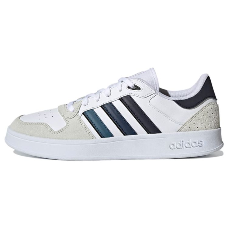 Adidas Neo Breaknet Plus Retro Casual Durable Non-Slip Low-Top Skate Shoes Men Sneakers White Blue Gray H01992