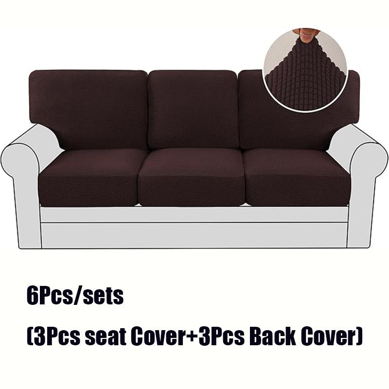 Solid Color Thickenastic Sofa Cover Living Room Protector Kids Slipcover Couch Cover Seat Cushion Washable Removable