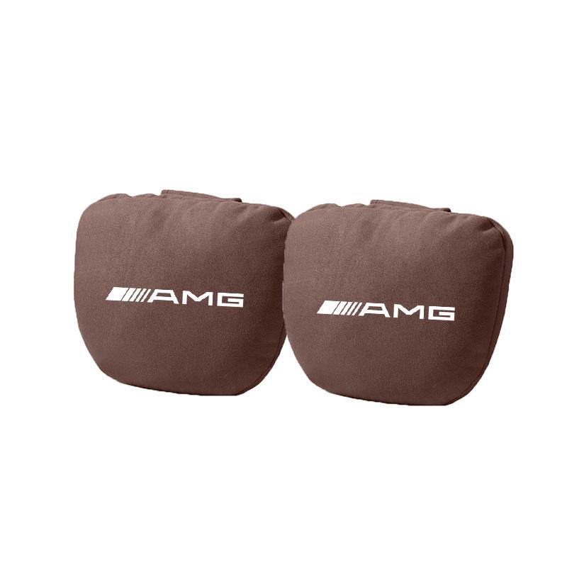 EKR2  For Mercedes Benz W205 W177 W212 W213 W221 W220 W176 ML GT AMG Car Headrest Neck Support Seat Lumbar Cushion Soft Neck Pillow