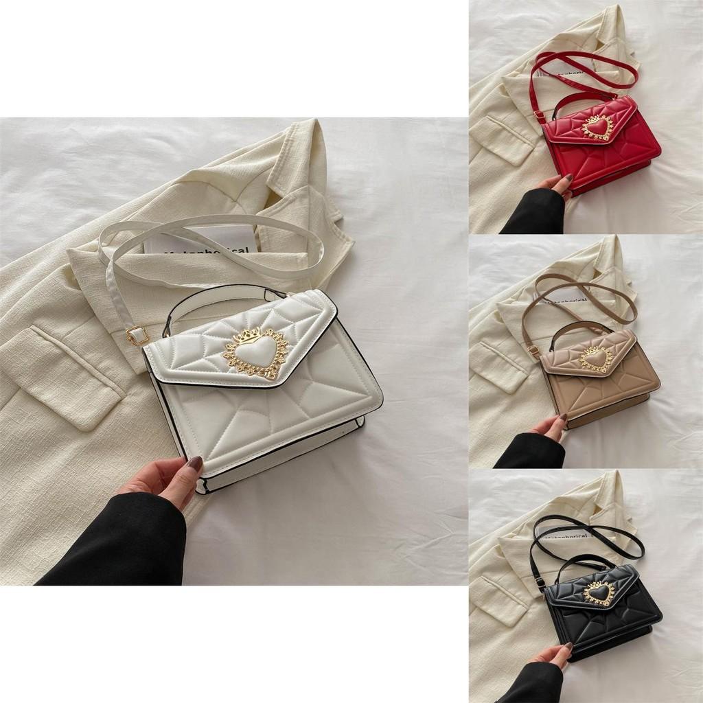 Stylish Pu Chain Shoulder Bag For Women Chic Vintage Small Square Crossbody Purse